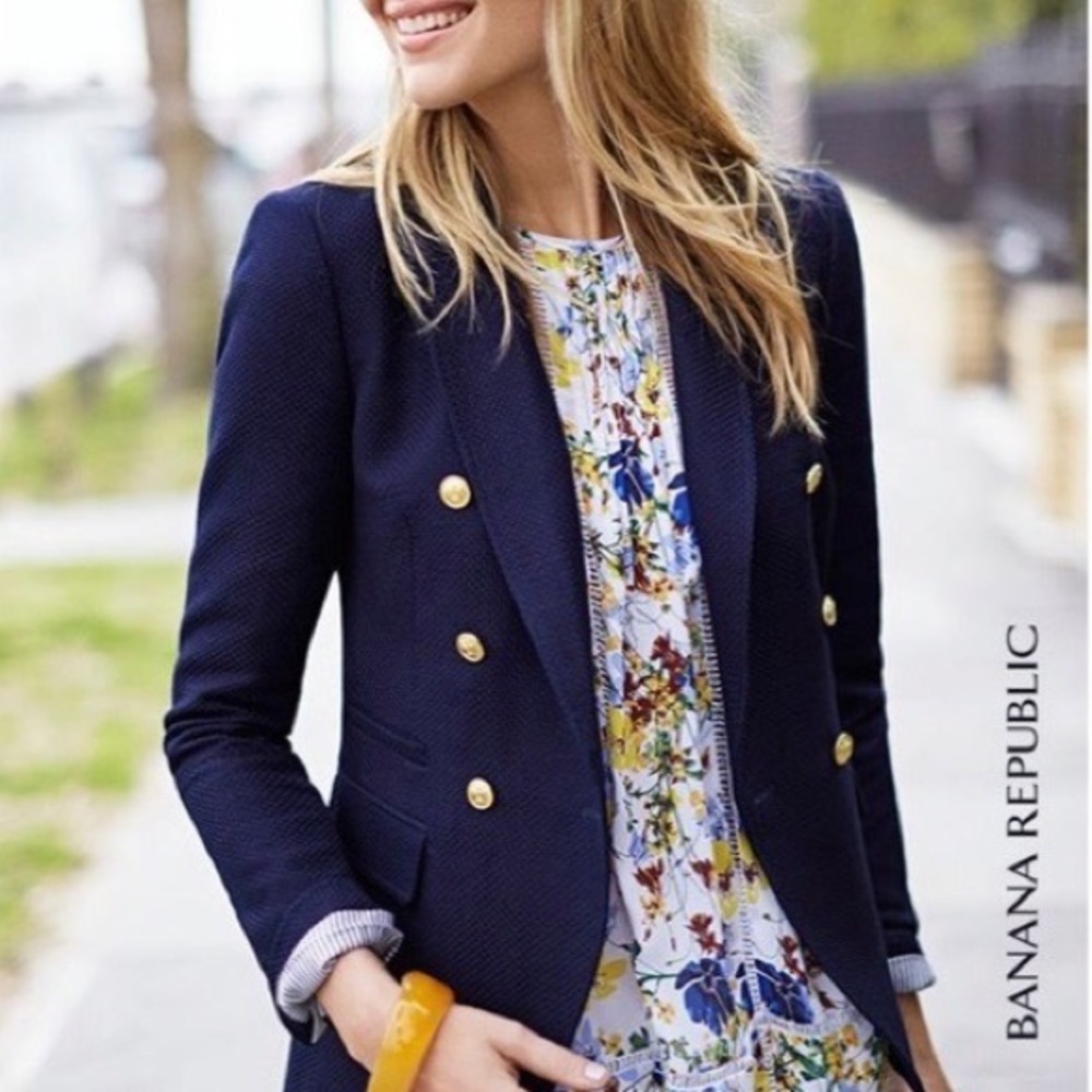 Banana Republic Navy Blazer